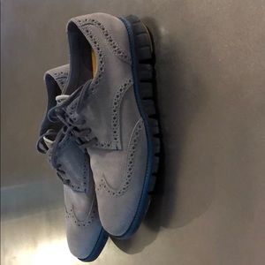Cole Haan ZERØGRAND Wingtip Oxford gray suede